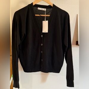 NWT Mango Black Cardigan Sweater